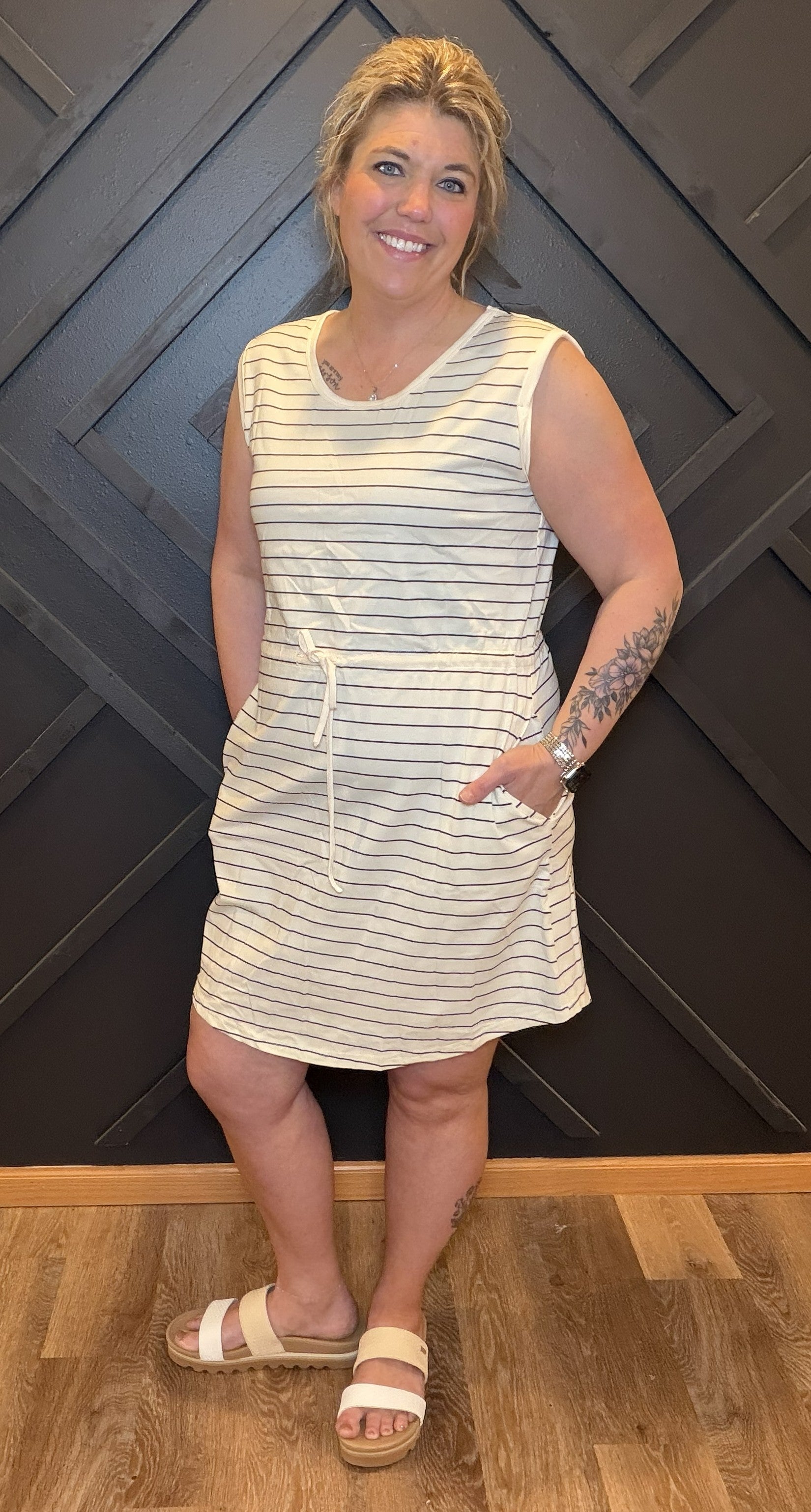 Sloan Stripe Tank Dress