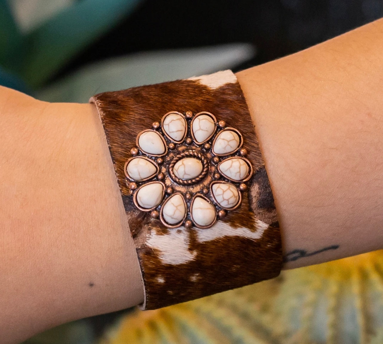 Gorgeous animal print faux leather bracelets