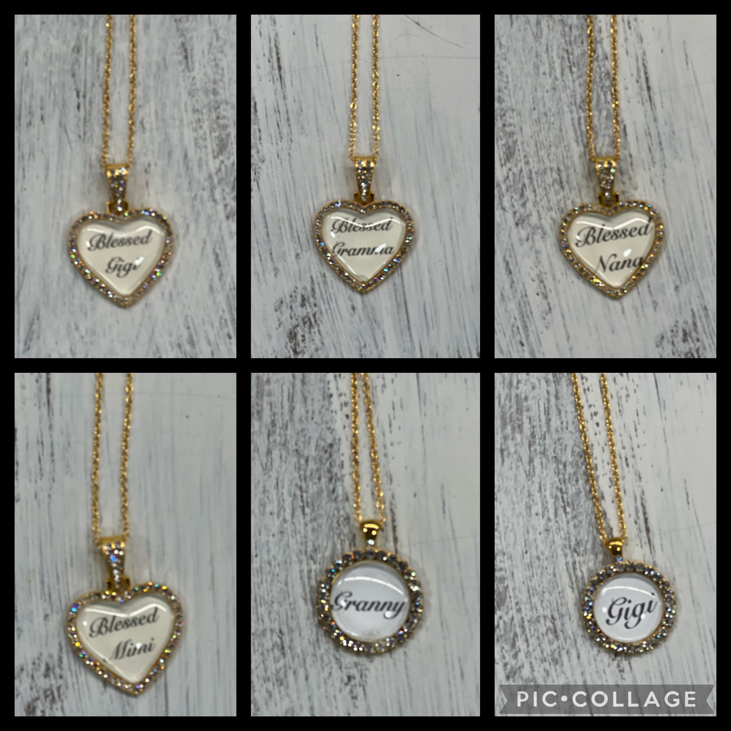 Gorgeous gold Grandmother necklaces