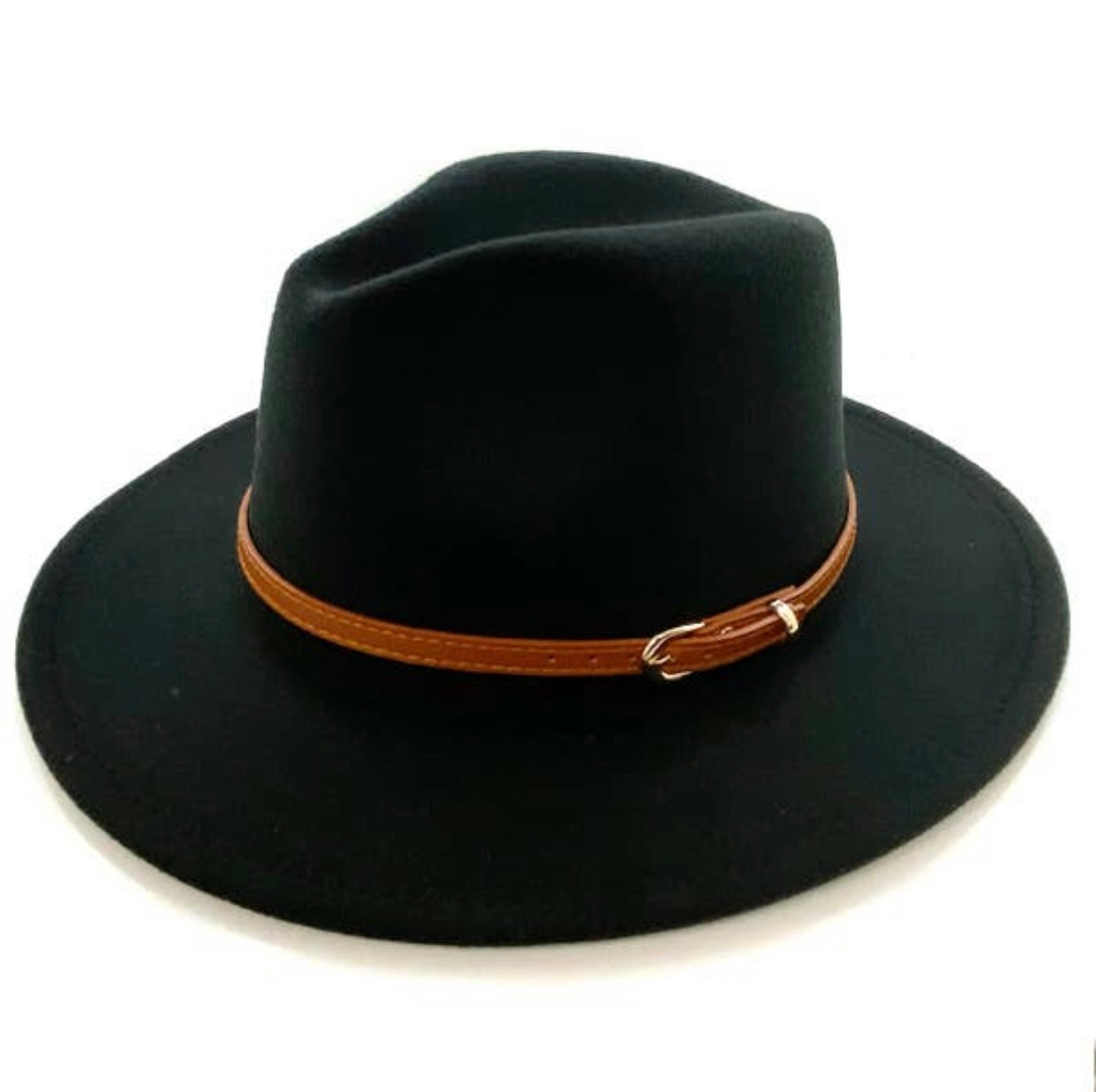 Retro Jazz hats with brown buckle band