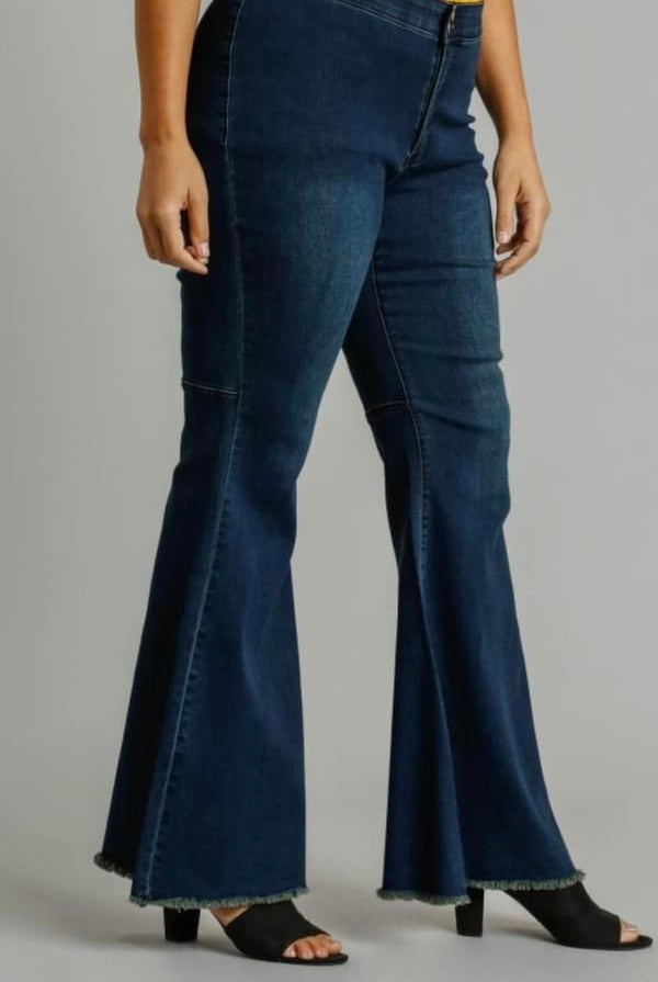 Umgee dark denim flare jeans